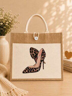 Custom Canvas Tote Bag, Large Size - Christian L Theme Cream Tote